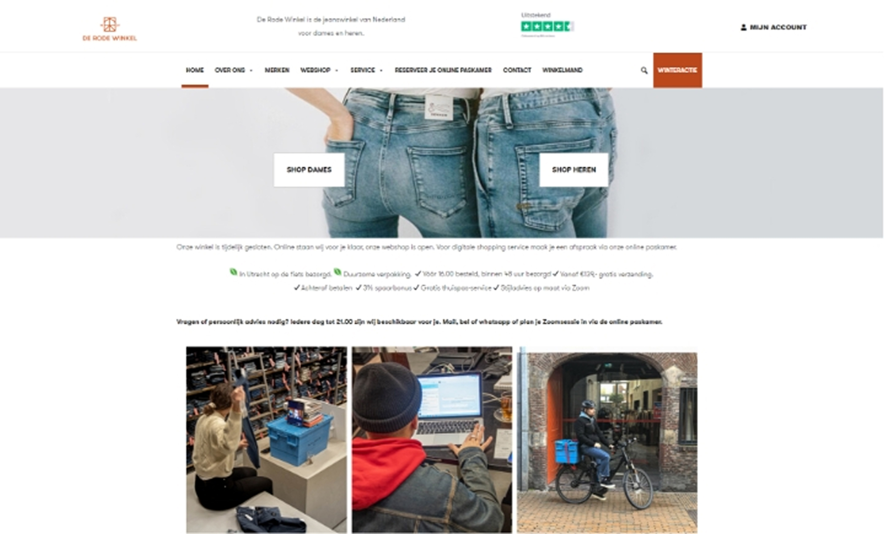 Website De Rode Winkel