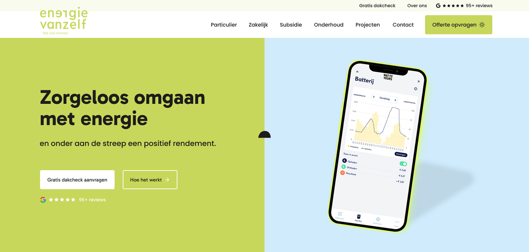 Website Energie Vanzelf