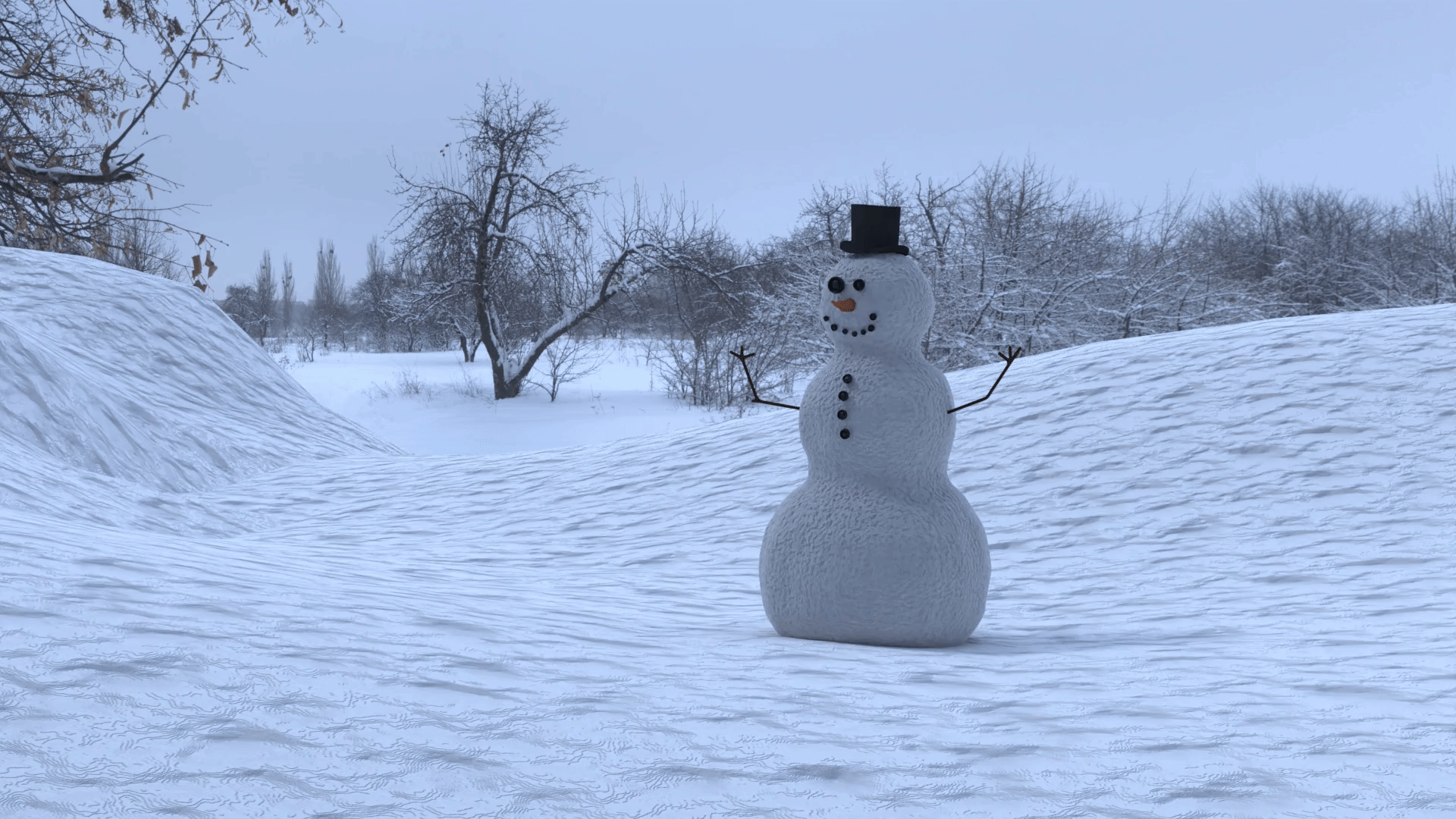 Animatie Sneeuwpop in Blender